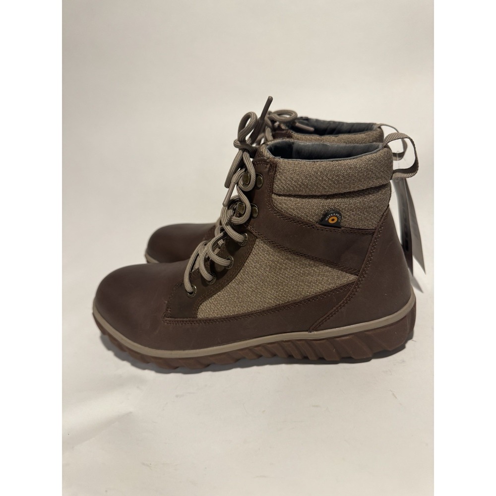 Bogs Classic Casual Lace Men's Casual Boots, Taupe, M 8.5 NWT